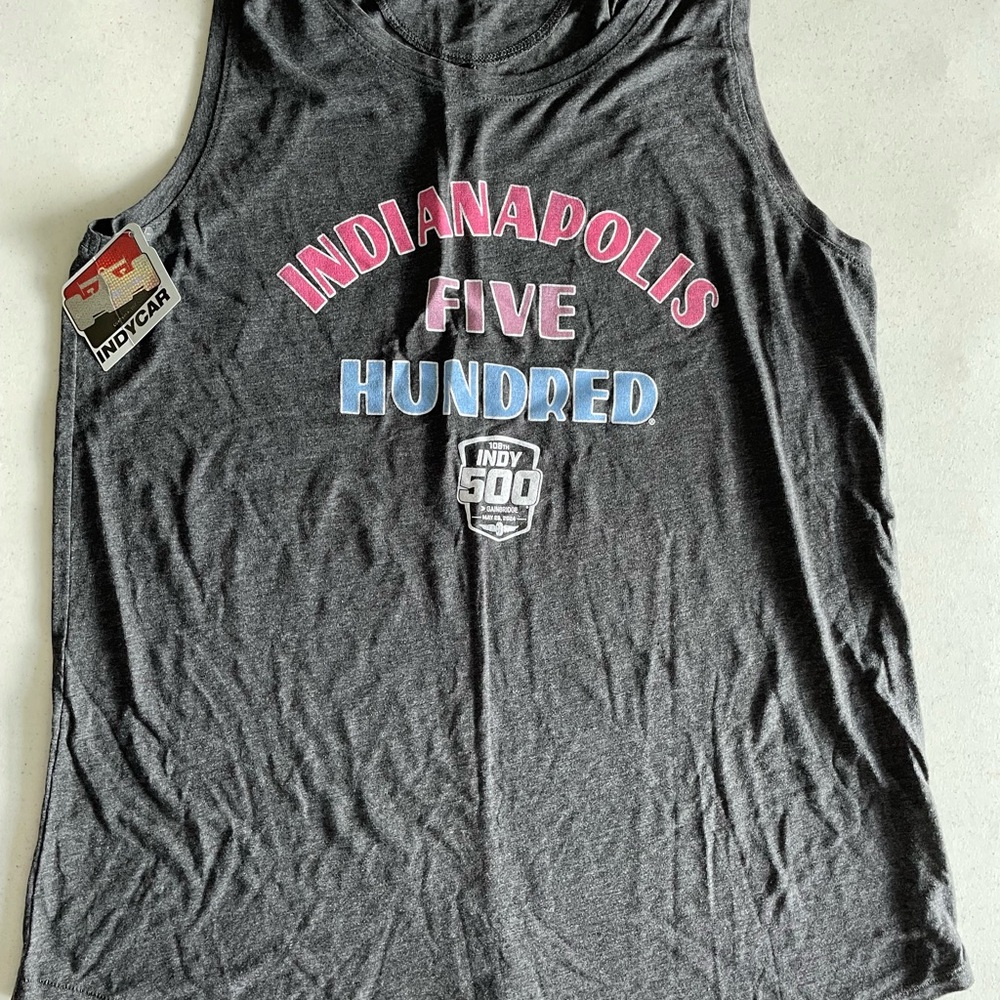 2024 Indianapolis 500 Indy Car Authentic Apparel Tank Top Women's Size Large
